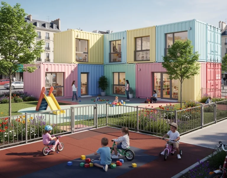 Micro-crèche container : une solution rapide et aux normes pour les communes et professionnels de la petite enfance